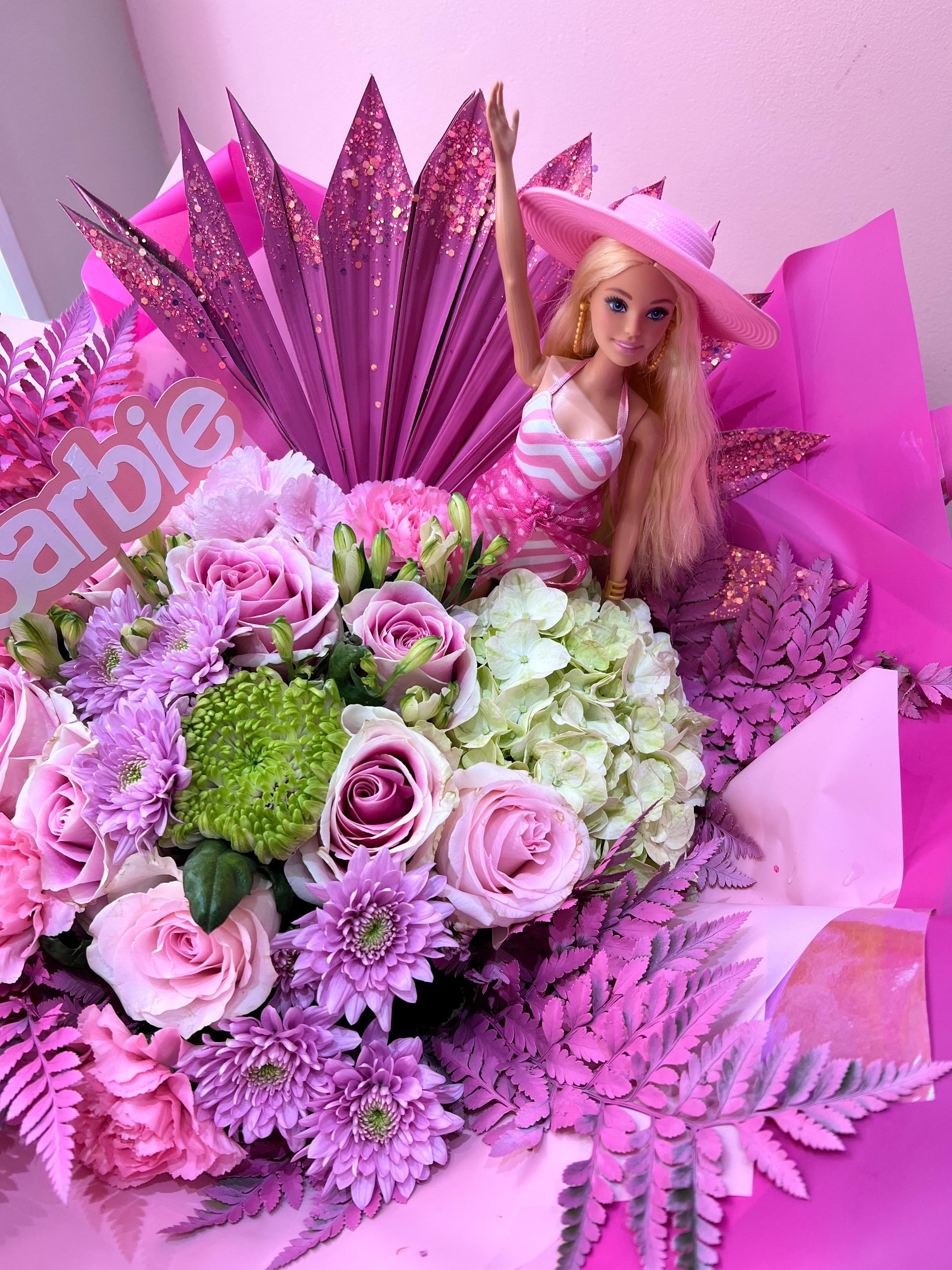 Barbie Bouquet Moon and Back Floral Design Studio