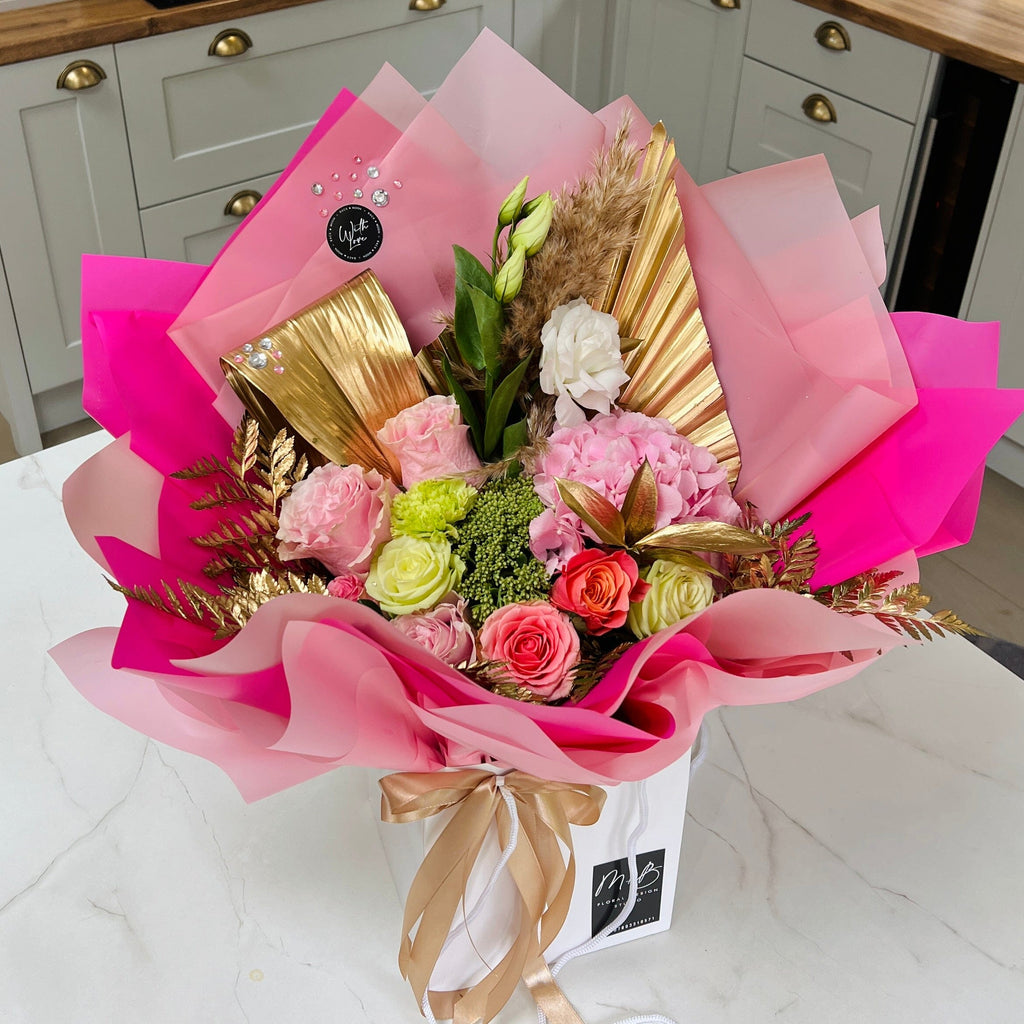 Gold Glam Bouquet | Thorngumbald & Hedon Florist | Hull Fresh Flower Delivery near me