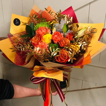 Special - Autumnal Gitter Bouquet | Thorngumbald & Hedon Florist | Hull Fresh Flower Delivery