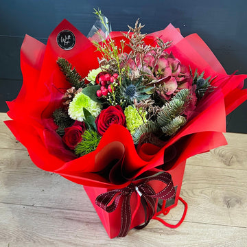 Traditional Christmas Bouquet | Thorngumbald & Hedon Florist | Hull Fresh Flower Delivery
